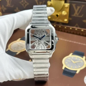Alternative view of Cartier Santos Large Skeleton WHSA0015 39mm – VIP Version