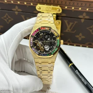 Alternative view of Audemars Piguet Royal Oak Frosted Gold Double Balance Wheel Openworked 15412Ba.Yg.1224Ba.01 41mm – VIP VERSION