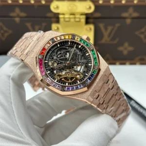 Audemars Piguet Royal Oak Frosted Gold Double Balance Wheel Openworked 15412OR.YG.1224OR.01-B 41mm – VIP VERSION - Görsel 3
