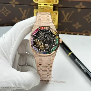 Alternative view of Audemars Piguet Royal Oak Frosted Gold Double Balance Wheel Openworked 15412OR.YG.1224OR.01-B 41mm – VIP VERSION