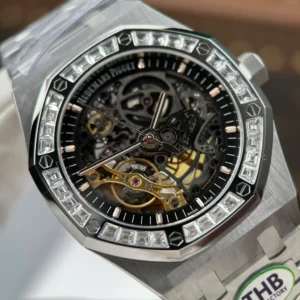 Audemars Piguet Royal Oak Frosted Gold Double Balance Wheel Openworked 41mm benzen Baugette – VIP VERSION - Görsel 5