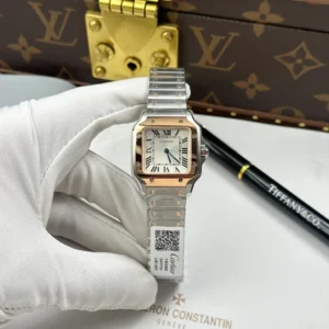 Alternative view of Cartier Santos De Cartier Small Model Demi Rose Gold – VIP Version